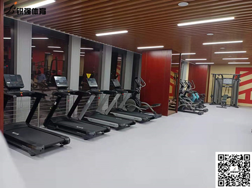 xc sports完成的济南某部门单位健身房